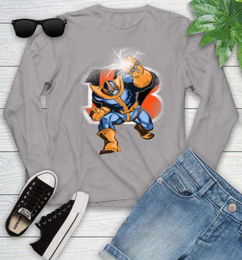 Cincinnati Bengals NFL Football Thanos Avengers Infinity War Marvel Youth Long Sleeve 5