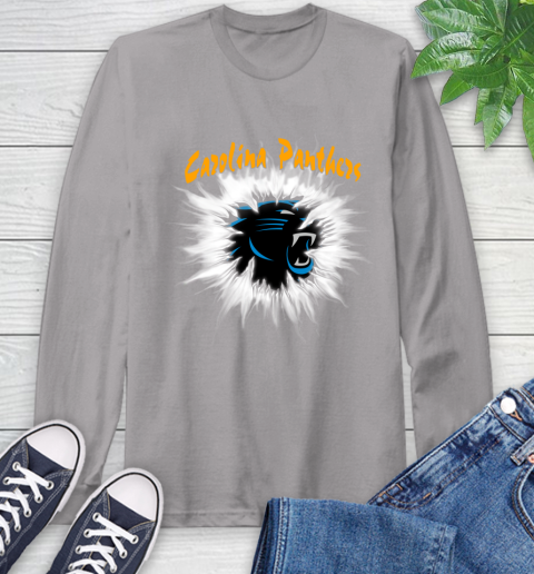 Carolina Panthers NFL Football Adoring Fan Rip Sports Long Sleeve T-Shirt 6