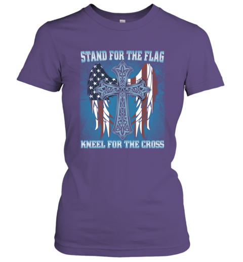 Stand For The Flag Kneel For The Cross 2 Women Tee
