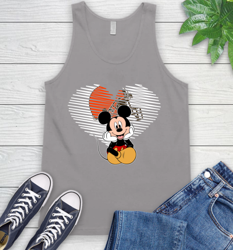 NFL Cleveland Browns The Heart Mickey Mouse Disney Football T Shirt_000 Tank Top 3
