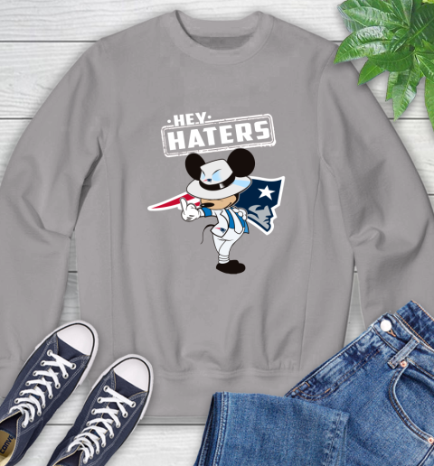 NFL Hey Haters Mickey Football Sports New England Patriots Sweatshirt 5