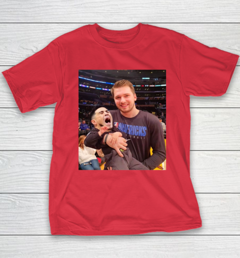 Luka Doncic Shirt Luka Doncic Holding Kevin Kno Baby Youth T-Shirt 7