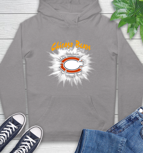 Chicago Bears NFL Football Adoring Fan Rip Sports Hoodie 6