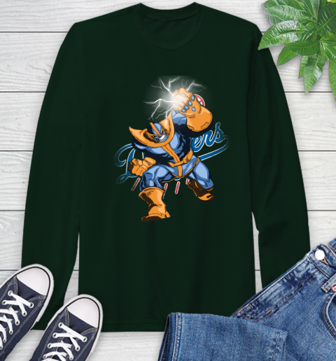 Los Angeles Dodgers MLB Baseball Thanos Avengers Infinity War Marvel Long Sleeve T-Shirt 7
