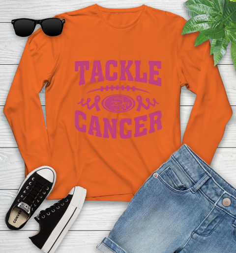 San Francisco 49ers Tackle Breast Cancer Youth Long Sleeve 4
