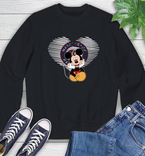 MLB Washington Nationals The Heart Mickey Mouse Disney Baseball T Shirt_000 Sweatshirt