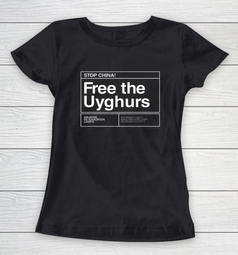 Free the Uyghurs Stop China Women's T-Shirt