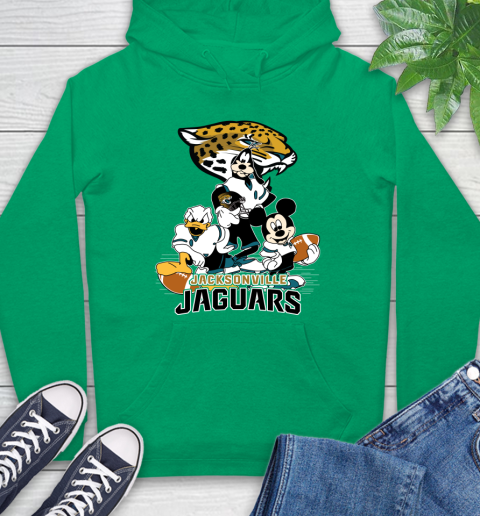 NFL Jacksonville Jaguars Mickey Mouse Donald Duck Goofy Football Shirt Hoodie 8