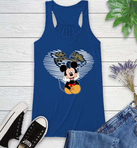 NFL Jacksonville Jaguars The Heart Mickey Mouse Disney Football T Shirt_000 Racerback Tank 8