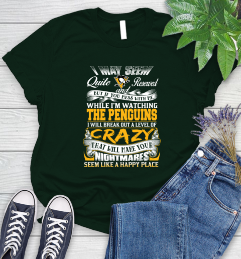 Pittsburgh Penguins NHL Hockey Don't Mess With Me While I'm Watching My Team Women's T-Shirt 6