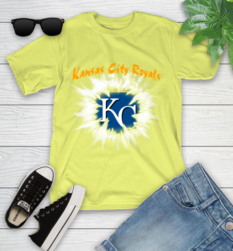 Kansas City Royals MLB Baseball Adoring Fan Rip Sports Youth T-Shirt 10