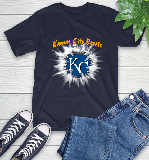 Kansas City Royals MLB Baseball Adoring Fan Rip Sports T-Shirt 3