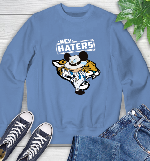 NFL Hey Haters Mickey Football Sports Jacksonville Jaguars Sweatshirt 11