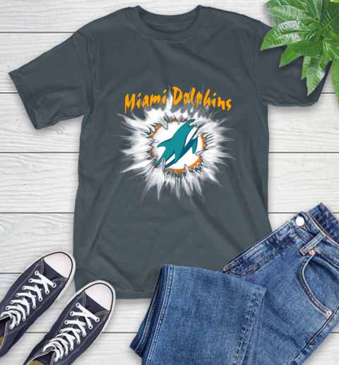 Miami Dolphins NFL Football Adoring Fan Rip Sports T-Shirt 10