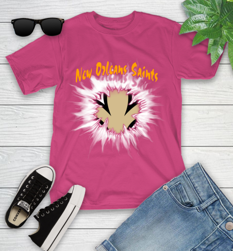 New Orleans Saints NFL Football Adoring Fan Rip Sports Youth T-Shirt 11