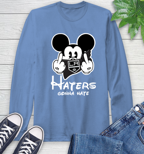 NHL Los Angeles Kings Haters Gonna Hate Mickey Mouse Disney Hockey T Shirt Long Sleeve T-Shirt 12