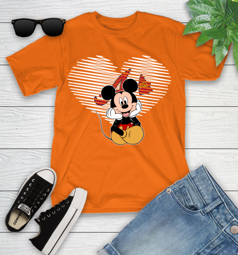 MLB Atlanta Braves The Heart Mickey Mouse Disney Baseball T Shirt_000 Youth T-Shirt 9