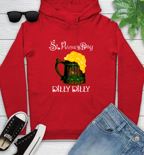 NHL New York Rangers St Patrick's Day Dilly Dilly Beer Hockey Sports Youth Hoodie 12