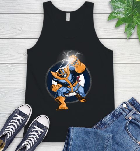 Winnipeg Jets NHL Hockey Thanos Avengers Infinity War Marvel Tank Top
