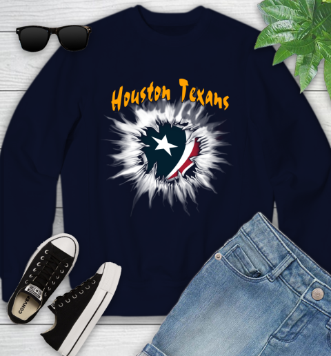 Houston Texans NFL Football Adoring Fan Rip Sports Youth Sweatshirt 2