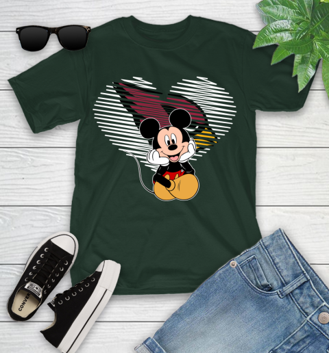 NFL Arizona Cardinals The Heart Mickey Mouse Disney Football T Shirt_000 Youth T-Shirt 5