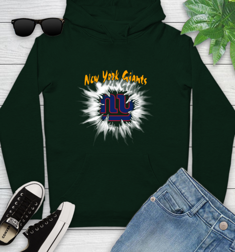 New York Giants NFL Football Adoring Fan Rip Sports Youth Hoodie 14