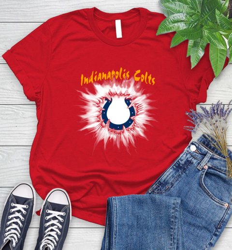 Indianapolis Colts NFL Football Adoring Fan Rip Sports Women's T-Shirt 13