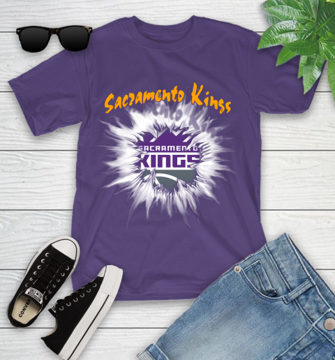Sacramento Kings NBA Basketball Rip Sports Youth T-Shirt 3