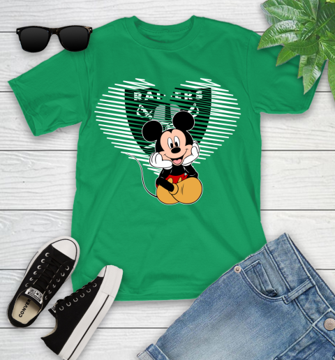 NFL Oakland Raiders The Heart Mickey Mouse Disney Football T Shirt_000 Youth T-Shirt 8