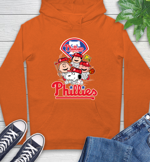 MLB Philadelphia Phillies Snoopy Charlie Brown Woodstock The Peanuts Movie Baseball T Shirt_000 Hoodie 4