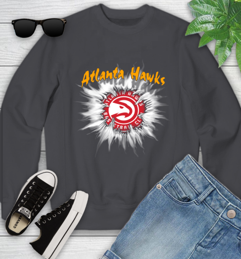 Atlanta Hawks NBA Basketball Rip Sports Youth Sweatshirt 5