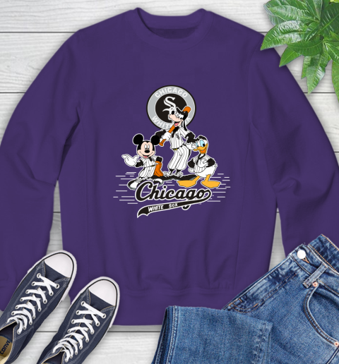 MLB Chicago White Sox Mickey Mouse Donald Duck Goofy Baseball T Shirt Sweatshirt 4