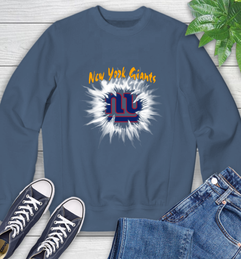 New York Giants NFL Football Adoring Fan Rip Sports Sweatshirt 8