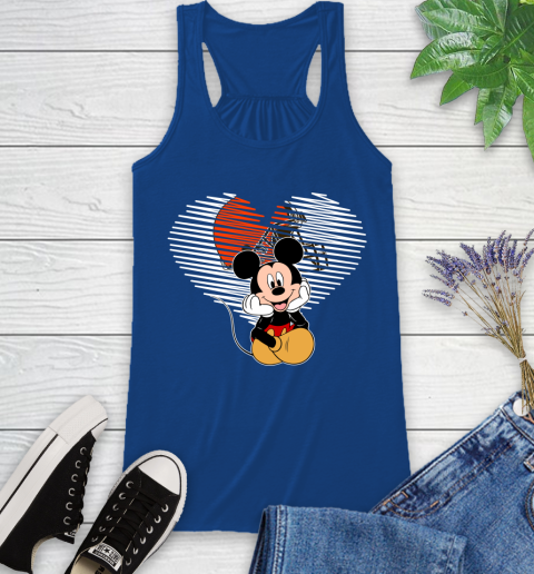 NFL Cleveland Browns The Heart Mickey Mouse Disney Football T Shirt_000 Racerback Tank 8