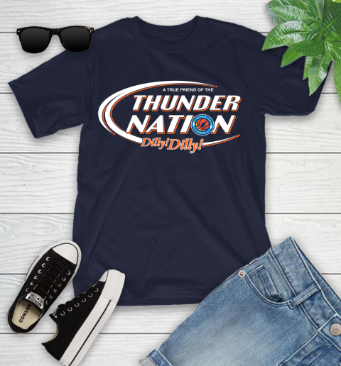 NBA A True Friend Of The Oklahoma City Thunder Dilly Dilly Basketball Sports Youth T-Shirt 2