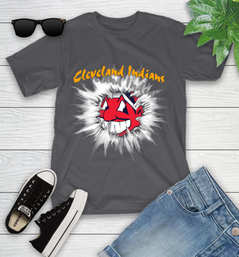 Cleveland Indians MLB Baseball Adoring Fan Rip Sports Youth T-Shirt 6
