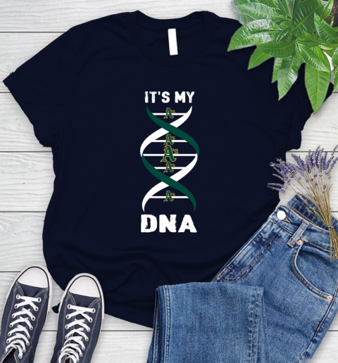 Oakland Athletics MLB Baseball It's My DNA Sports Women's T-Shirt - Image 3