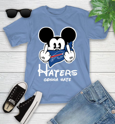 NFL Buffalo Bills Haters Gonna Hate Mickey Mouse Disney Football T Shirt Youth T-Shirt 15