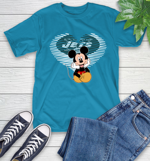 NFL New York Jets The Heart Mickey Mouse Disney Football T Shirt_000 T-Shirt 9