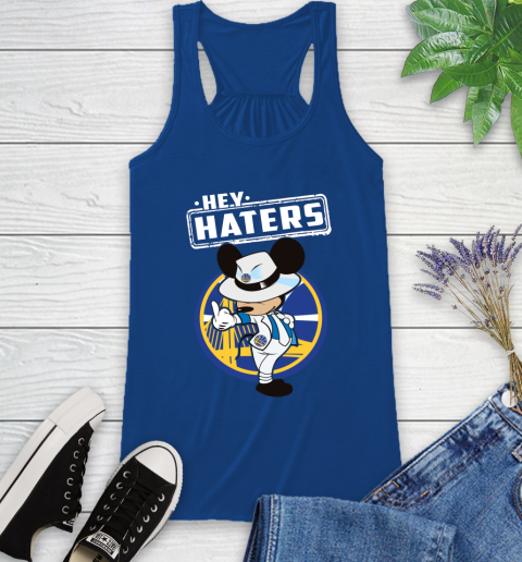 NBA Hey Haters Mickey Basketball Sports Golden State Warriors Racerback Tank 8
