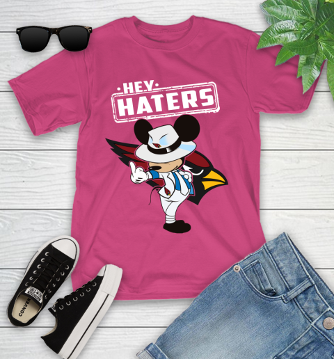 NFL Hey Haters Mickey Football Sports Arizona Cardinals Youth T-Shirt 11