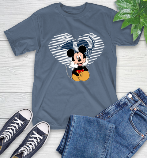 NFL Los Angeles Rams The Heart Mickey Mouse Disney Football T Shirt_000 T-Shirt 8