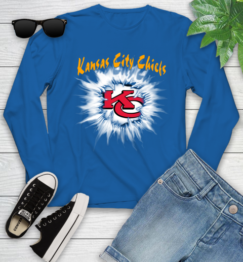 Kansas City Chiefs NFL Football Adoring Fan Rip Sports Youth Long Sleeve 10