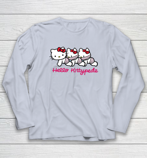 Hello Kittypede The Human Centipede Long Sleeve T-Shirt - Image 5