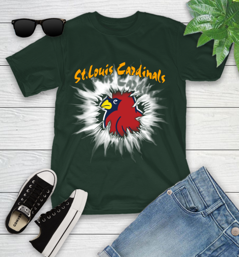 St.Louis Cardinals MLB Baseball Adoring Fan Rip Sports Youth T-Shirt 5