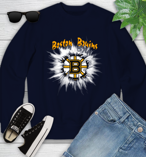 Boston Bruins NHL Hockey Adoring Fan Rip Sports Youth Sweatshirt 2