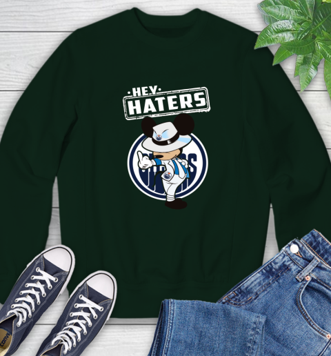 NHL Hey Haters Mickey Hockey Sports Edmonton Oilers Sweatshirt 12