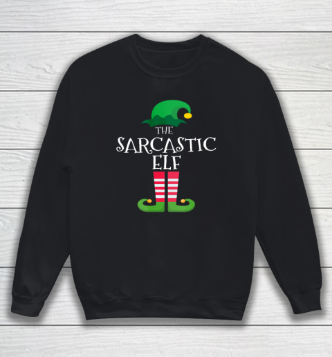 Sarcastic Elf Matching Family Group Christmas Party Pajama Sweatshirt