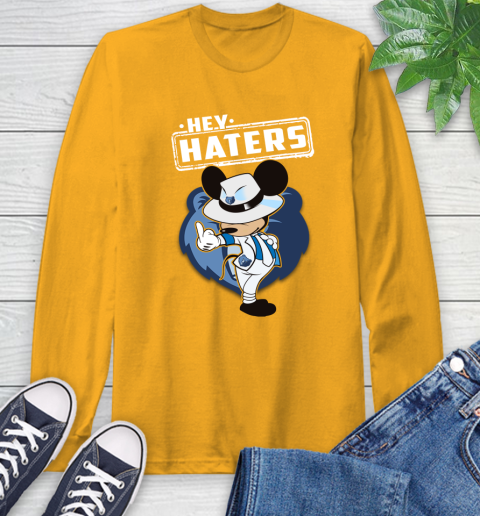 NBA Hey Haters Mickey Basketball Sports Memphis Grizzlies Long Sleeve T-Shirt 2