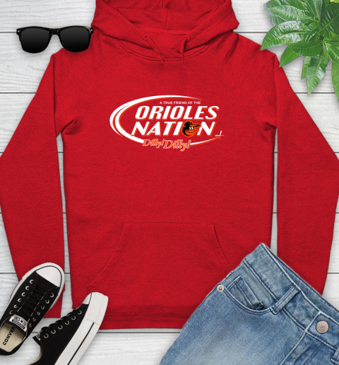 MLB A True Friend Of The Baltimore Orioles Dilly Dilly Baseball Sports Youth Hoodie 12